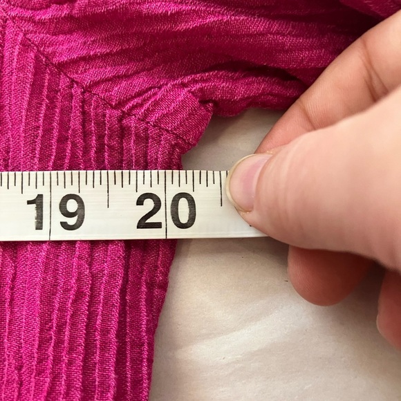 Soft Surroundings Sz L Gauzy Top Lightweight Casual Pinkish Purple Tunic - Picture 8 of 9